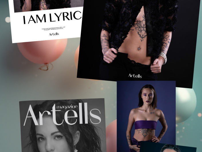 Published Portrait work of Lyric in Artells magazine