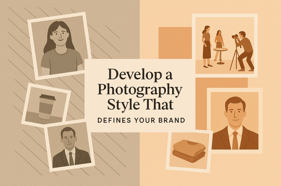 Illustration to help tell the story of How to develop a photography style for your brand