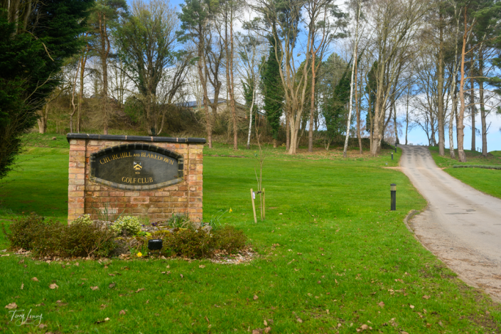 Blakedown Golf Club sign at the entrance