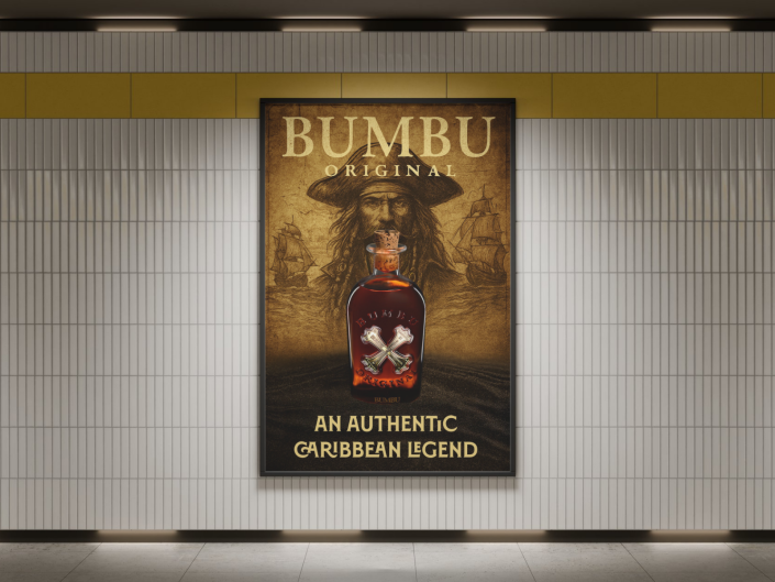 Creating a poster of Bumbu Original Rum
